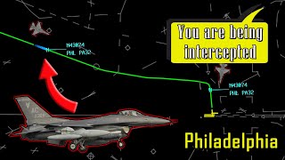 Piper PA32 VIOLATES PRESIDENTIAL TFR near Philadelphia [upl. by Ahsirkal88]