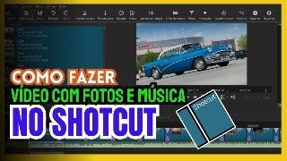 Fazer um vídeo com fotos e musica  Como fazer slideshow de fotos  ShotCut [upl. by Nialb384]