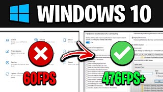 How To Optimize Windows 10 For GAMING  Best Settings for FPS amp NO DELAY UPDATED [upl. by Rosene]