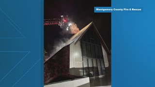 SeventhDay Adventist Church faces major damage after overnight fire in Maryland [upl. by Delacourt]