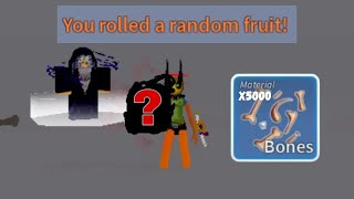 I Spent 5000 BONES For MYTHIC FRUITS in Blox Fruits [upl. by Pozzy]