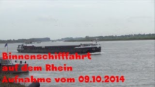 Binnenschifffahrt auf dem Rhein am 09102014 [upl. by Marv921]