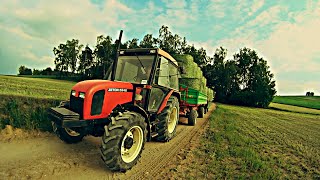 Zetor 5340 Podjazd pod górę z Lucerną 20 bel  Dźwięk silnika  Sianokosy 2016 Unia p6 Long [upl. by Molton]