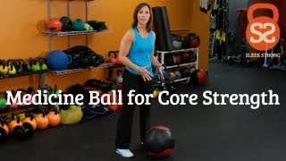 How to Do Medicine Ball Slams  SleekStrong With Rachel Cosgrove [upl. by Ahseiyn419]