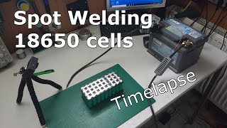 18650 Spot Welding Timelapse [upl. by Isayg]