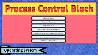 Process Control Block PCB  Process Control Block in Operating System  Operating System  OS [upl. by Allare678]