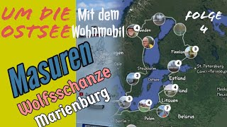 144 Durch die Masuren mit dem Wohnmobil Überlaufene Marienburg und Stellplatz am See [upl. by Haliek866]