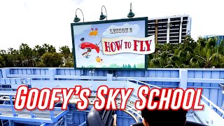 Goofy’s Sky School  DisneylandDCA  Full Ride [upl. by Lagas]