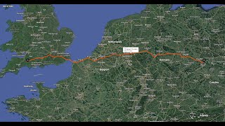 Driving from South West England Somerset to East Germany Saxony  Timelapse 4k [upl. by Burty101]