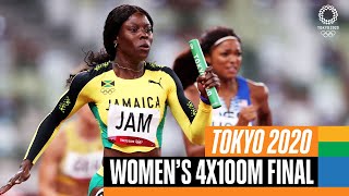 Womens 4x100m Final 🏃‍♀️  Tokyo Replays [upl. by Bary]