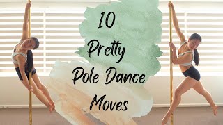 10 Pretty Pole Dance Moves for Beginners [upl. by Ideih]