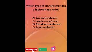 Which type of transformer has a high voltage ratioelectrical education [upl. by Lloyd]