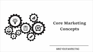 Core Marketing Concepts with examples [upl. by Mazur]