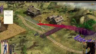 Cossacks 2 Battle for Europe Poland Campaign Mission 3 Raid Very Hard Difficulty [upl. by Ytirahc]