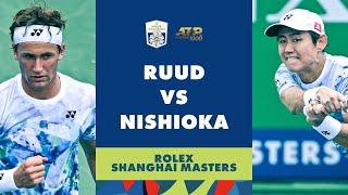 Casper Ruud vs Yoshihito Nishioka Highlights  Rolex Shanghai Masters 2023 [upl. by Seltzer]