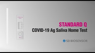 English subtitle Guide for STANDARD Q COVID19 Ag Saliva Home Test [upl. by Glynas]