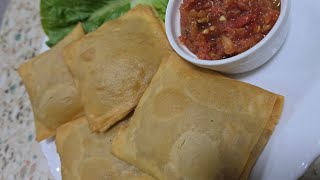 Square Samosas With Yummy Qeema Filling  Full recipeMazedaar recipe 😋 viralvideo [upl. by Nawram985]