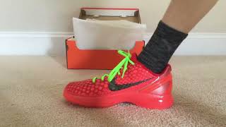 Review on the new Kobe reverse grinches shoes kobes  basketball [upl. by Gillespie119]