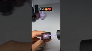 Ombre nails art design 💅🏻🖤💜 [upl. by Nicks]