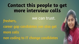 New Technique to get Interview Calls How To get More interview Calls career gap candidates also [upl. by Ellerey675]