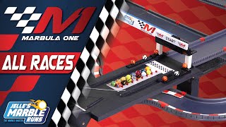 Marble Racing Marbula One S1 ALL RACES [upl. by Tara992]