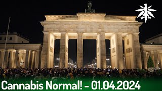 Cannabis Normal  Ankiffen am Brandenburger Tor 01042024 [upl. by Uziel]