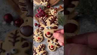 Reindeer cookies 🎄✨ Save for later ✨ Credit to healthfitchick plt christmasbaking [upl. by Erot]