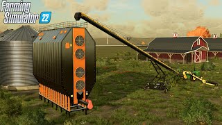 🔴LIVE NEW GRAIN DRYER UP AND RUNNING PLUS FIRST HARVESTER BUY  Survival Farming Multiplayer [upl. by Imit919]