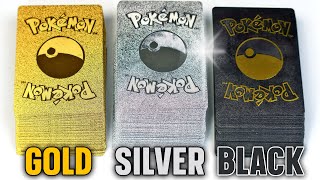 Opening Pokemon cards  GOLD  SILVER  BLACK [upl. by Akihdar]