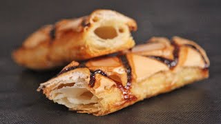 Italian Puff Pastry Glazed Sfogliatine  How Tasty Channel [upl. by Htenywg]