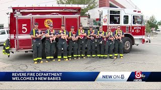 Its a baby boom at the Revere Fire Dept [upl. by Kareem568]