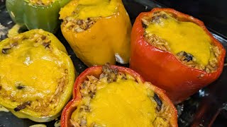 Delicious stuffed bell pepper recipe [upl. by Stoller]