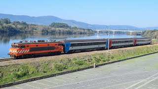 Compilação de Comboios em 📍 Vila Nova de Cerveira 📍 [upl. by Skoorb]