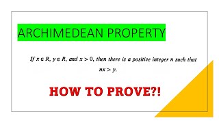 Archimedean Property  Real Analysis  In Tamil [upl. by Nerrot]