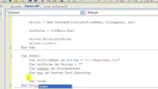 Tutorial Mit VBNET Text Files schreiben und auslesen [upl. by Sarson]