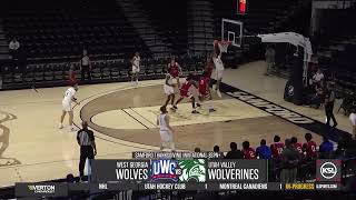 Utah Valley Mens Basketball Defeats West Georgia In Samford Classic [upl. by Valli]