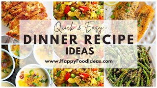 18 Quick and Easy Dinner Ideas recipes dinner dinnerrecipe food [upl. by Ahgiela475]