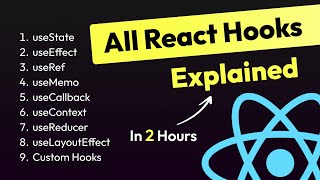 All React Hooks Explained in 2 Hours  Complete React Hooks Tutorial with Example 2024 [upl. by Asfah]