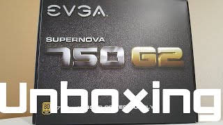 EVGA SuperNOVA 750W G2 Unboxing [upl. by Htebazileyram73]