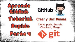 ​✅​​ GIT  GITHUB  Tutorial en Español  Parte 4  💯​ ​​Rama GIT Unir Ramas GIT Merge 💯 [upl. by Irpac]