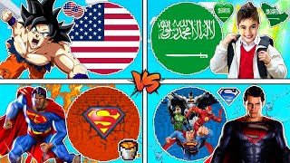 فلم ماين كرافت  كوكب خلوده السعودي ضد غوكو الامريكي ضد سوبرمان النار ضد الماء ؟ 🔥😱 [upl. by Iam502]