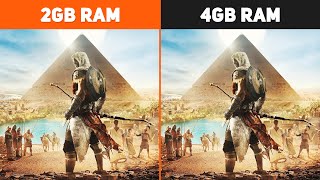 4GB RAM vs 8GB RAM Test in 5 Games  Performance Comparison 1 [upl. by Uliram]