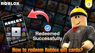 How to redeem roblox gift cards [upl. by Schaffer]