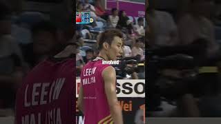 Controversial point between Lin Dan and Lee Chong Wei shorts badminton lindan leechongwei [upl. by Rehpotsirk]