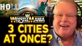 BRUCE PRICHARD reflects on WrestleMania operating in three venues at the same time [upl. by Ahsinad]