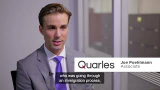 Quarles Milwaukee Attorney Joe Poehlmann Discusses His Experience With Pro Bono Work [upl. by Ynar185]