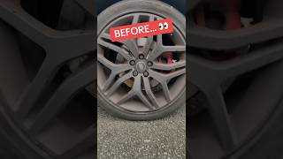 Car Wheel Cleaning satisfying detailing cardetail london londontaxi beforeandafter cleaning [upl. by Poppy]