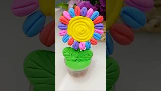 Clay flower making tutorial claycraft clayart art shorts clayflowerart flowers diy clay [upl. by Aikemaj]