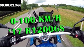 0100 Acceleration  BMW R1200GS 2017 [upl. by Akina321]