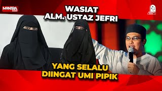 UMI PIPIK SEGERA WUJUDKAN WASIAT ALM UJE UNTUK BANGUN RUMAH YATIM PIATU DIBANTU OLEH ABIDZAR [upl. by Attekahs]